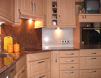 Küche mit Marmor
